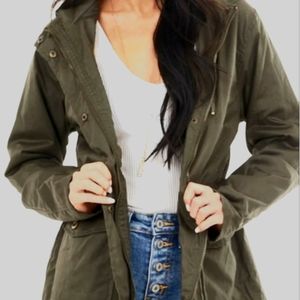 C'est Toi Black Label Army Green Jacket